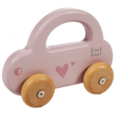 Label Label Kleine Auto Roze