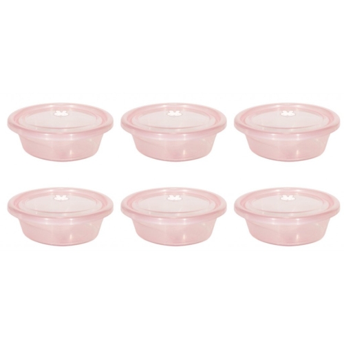 Nijntje Bewaardoosjes met deksel (6) 210ml Roze