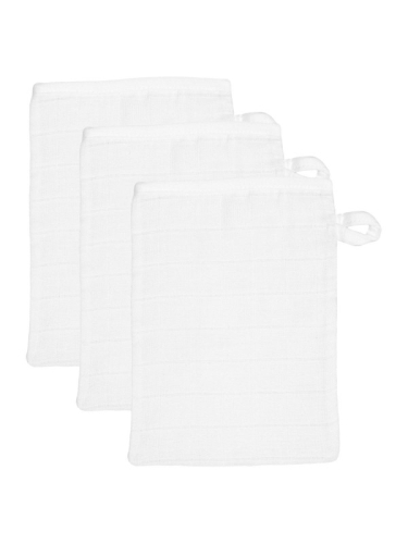 Blush &amp; Blossom - Startersset (6 diapers - 3 washgloves - 3 mouthcloths) White 