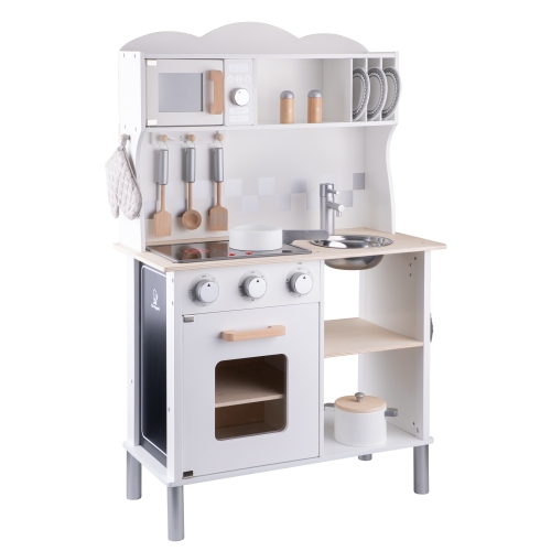 New Classic Toys Moderne Kinderkeuken met elektrische Kookplaat Wit