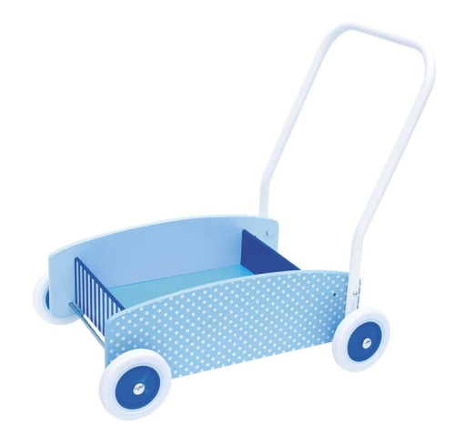 Jabadabado Houten Blokkenwagen Blauw