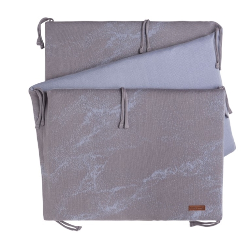 Baby's Only Bedbumper Marble cool grey/lila