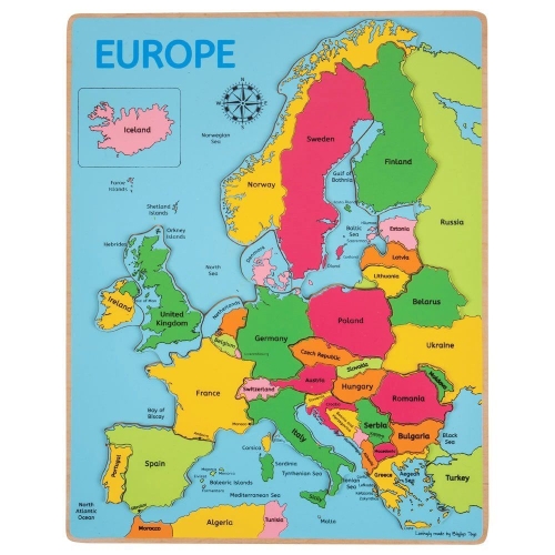 BigJigs Puzzel Europa