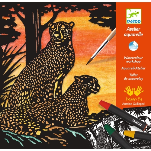 Djeco Aquarel Jungledieren