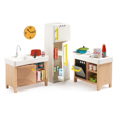 Djeco Poppenhuis Keuken Set