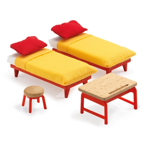 Djeco Poppenhuis Kinderslaapkamer Set