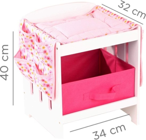 Götz Needful Things, luiertafel Baby spa, babypoppen 30-33 cm / 42-46 cm (Inhoud: 4-delig)