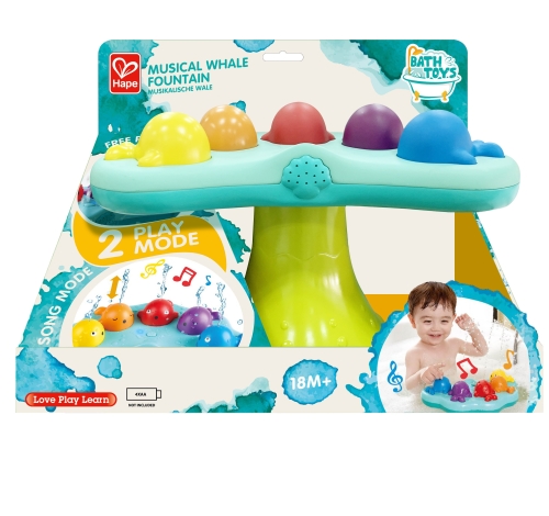 Hape Badspeelgoed Muziek Walvis Fontein