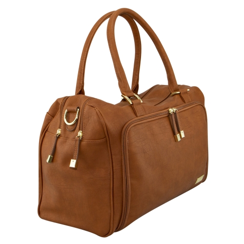 Isoki verzorgingstas / luiertas Double Zip Satchel Amber Tan