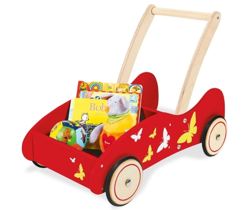 Pinolino houten loopwagen Kimi Rood