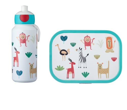 Mepal Drinkfles en Lunchbox Campus Animal Friends