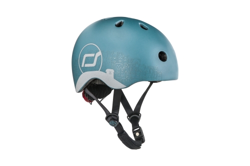 Scoot and Ride Helm met Reflectie XS Steel