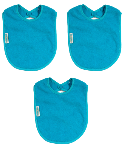 Silly Billyz Slabbertje Fleece Groot Bibs Aqua 3 stuks