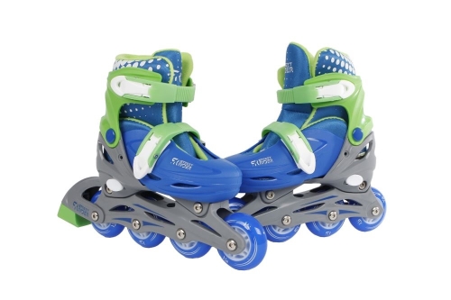 Street Rider Inline Skates Hardboot Blauw Maat 30-33