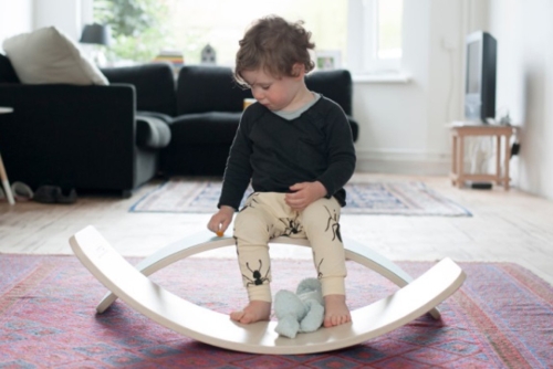 Wobbel Original limited edition black wash zwart met vilt babymuis