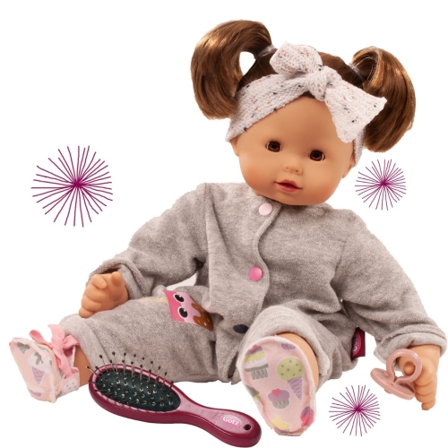 Götz Maxy Muffin, Girl Popsicle, bruin haar, slaapogen, 42 cm