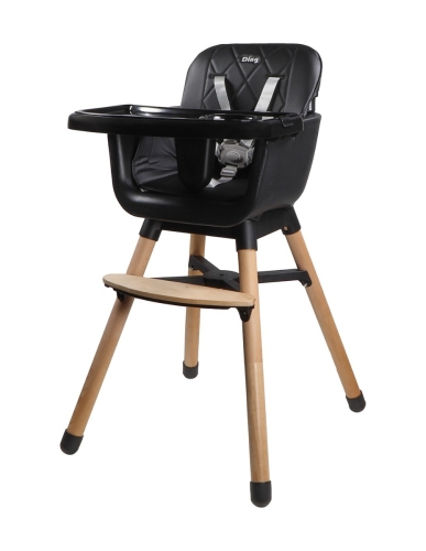 Ding Houten Kinderstoel Daily Zwart