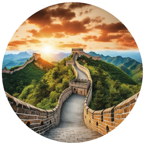 Eureka 2D RainboWooden Puzzle in MDF box Great wall