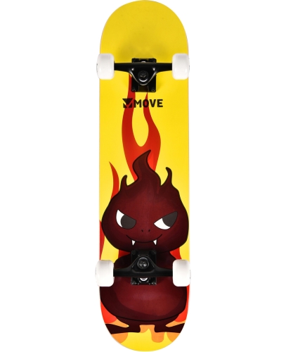 Move Skateboard Fire Yellow