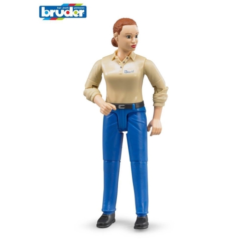 Bruder BWorld Vrouw Met Blanke Huid En Blauwe Broek 