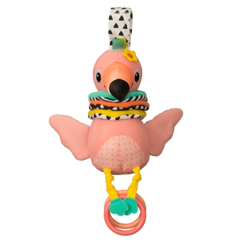 Infantino Hug &amp; Tug Muziek Flamingo