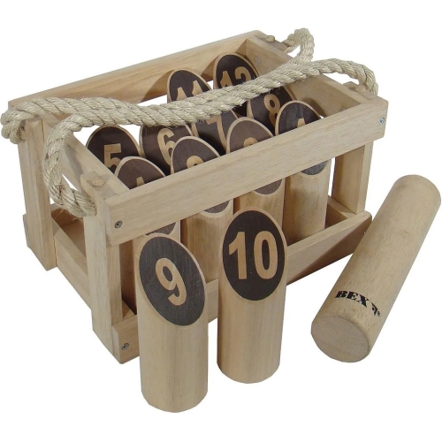 Bex Number Kubb Original rubberhout in houten kist