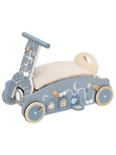 Label Label 3-in-1 Houten Looptrainer Blue
