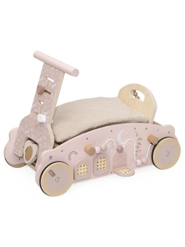 Label Label 3-in-1 Houten Looptrainer Pink