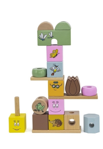 Label Label Barbapapa Houten Stapelblokken