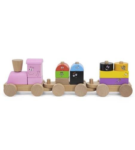 Label Label Barbapapa Houten Stapeltrein