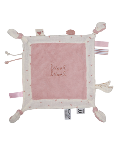 Label Label Cuddle Cloth Roze Hartjes