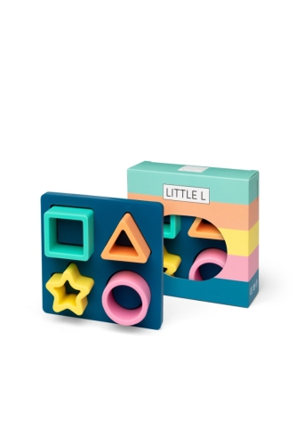 Little L Geometrische Puzzel Pastel