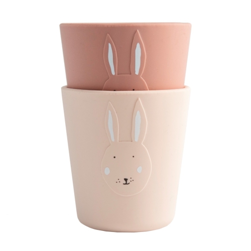 Trixie Silicone beker 2-pack Mrs. Rabbit