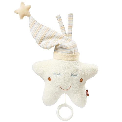 Fehn Babylove Muziekknuffel Ster met muts