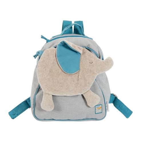 Moulin Roty Rugzak Olifant Sous mon Baobab