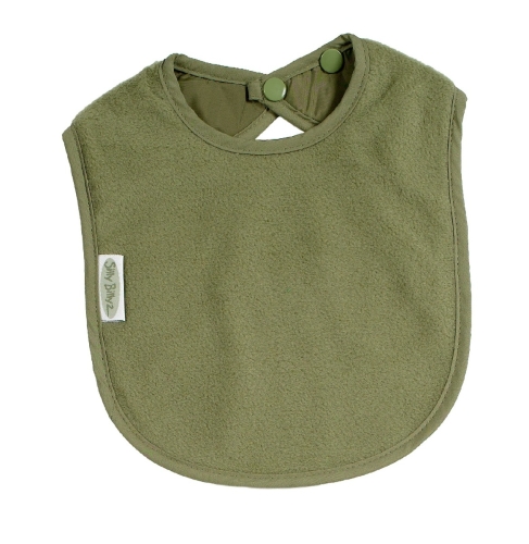 Silly Billyz Fleece Large Bibs olive