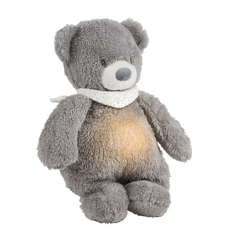 Nattou Sleepy Nachtlampje/Knuffel Beer Grijs