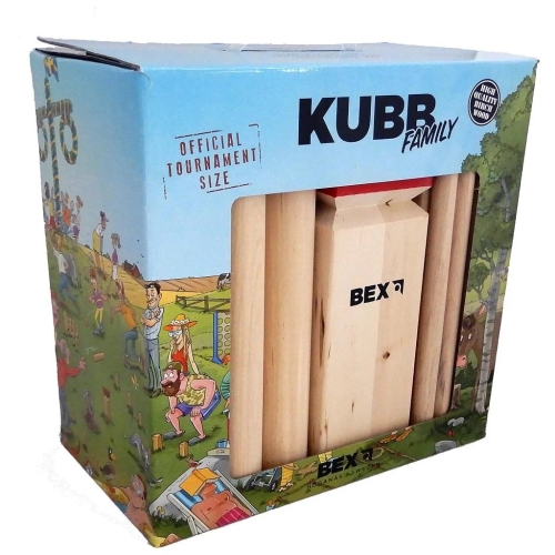 Bex Kubb Semi-Pro Basic met Rode Koning berkenhout 