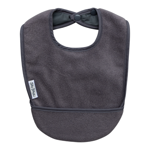 Silly Billyz Fleece pocket Bibs Antraciet