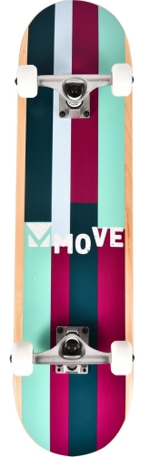Move Skateboard Stripes Purple 