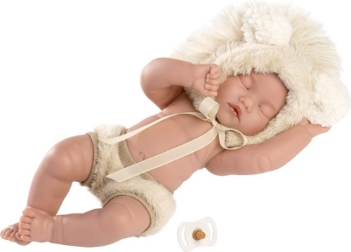Llorens Babypopje Slapend Leeuwtje 30 cm