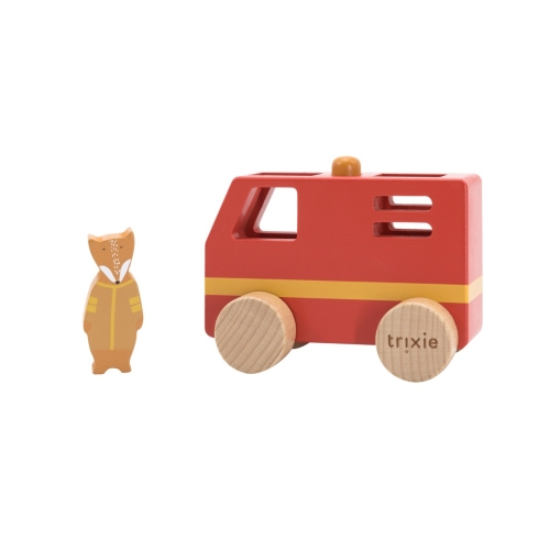 Trixie Houten mini brandweerwagen