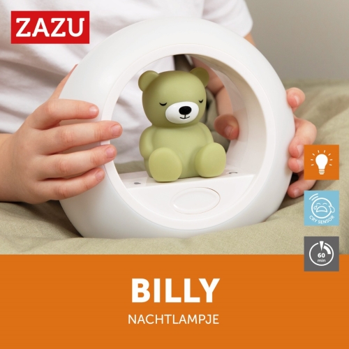 Zazu Nachtlampje Beer Billy Groen